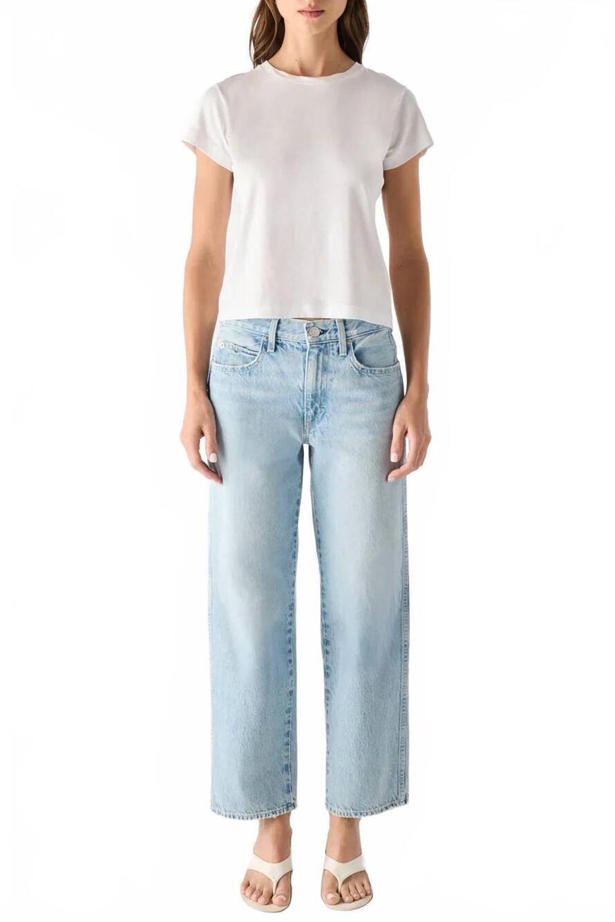 NEW AMO DENIM billie straight leg jeans in adulation